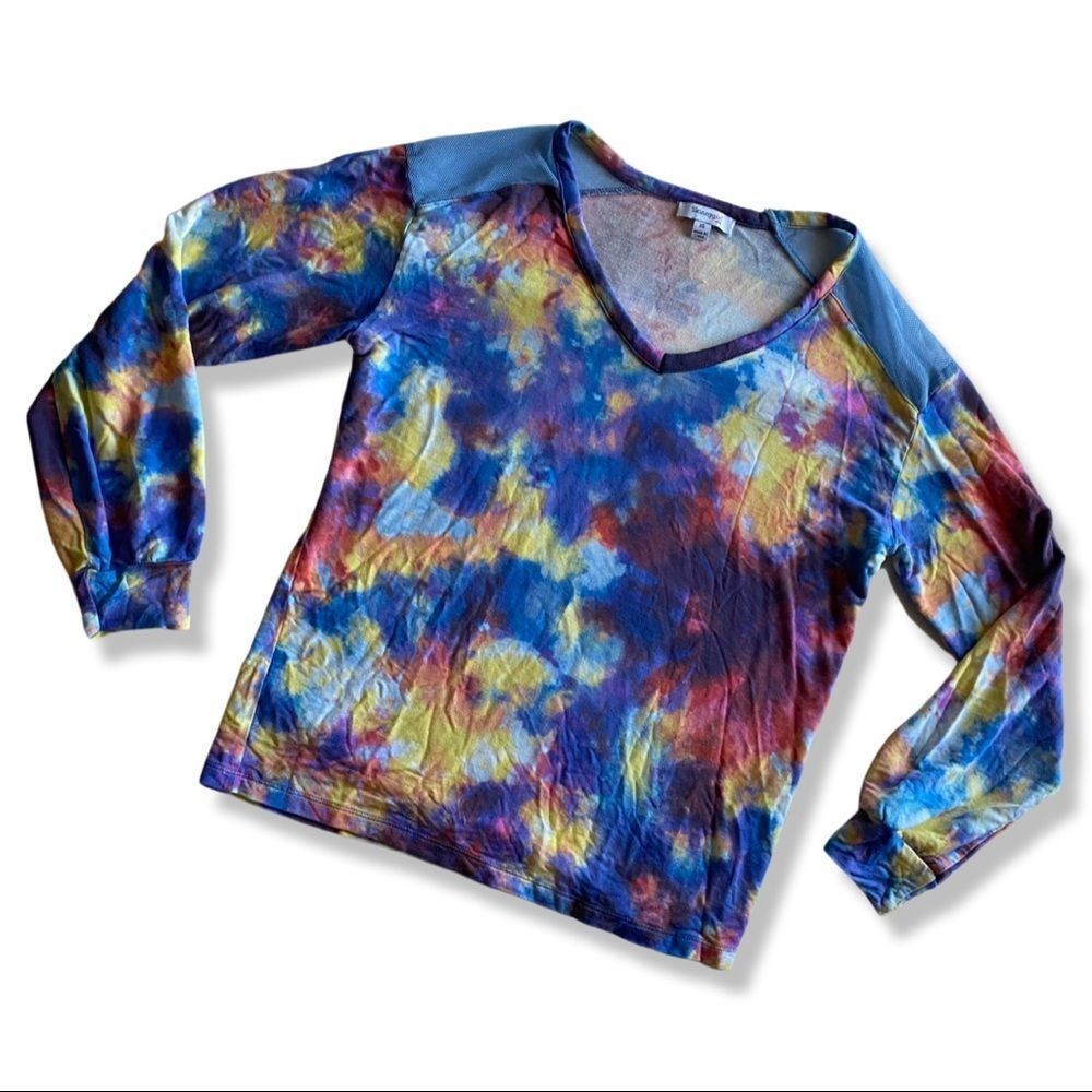 Tie Dye V-Neck Sweatshirt
